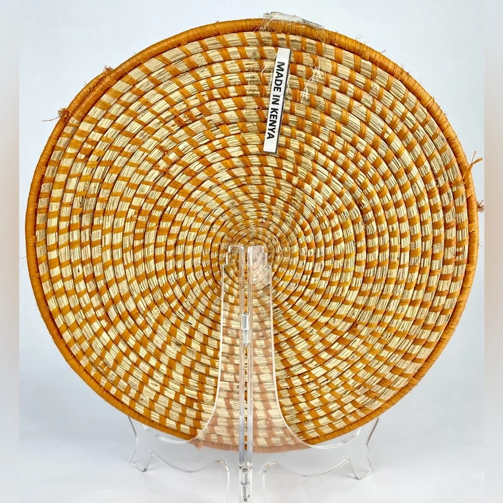 NWOT Handmade 12in Round Rattan Seagrass Placemat/Chargers Set (6)